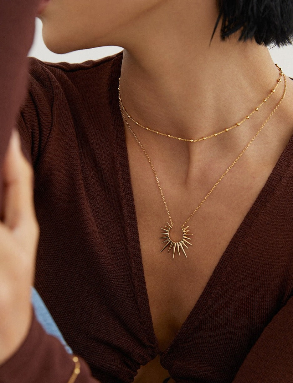 Metal Halo Necklace