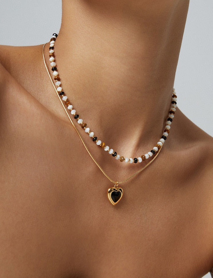 Tigerite Beads Choker