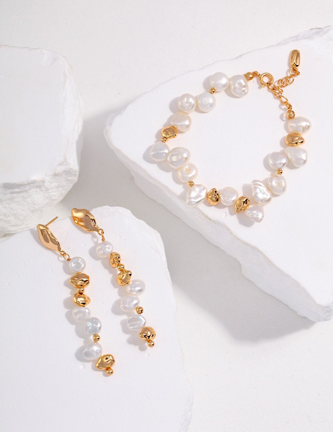 Pearl Silver Beads Bracelet
