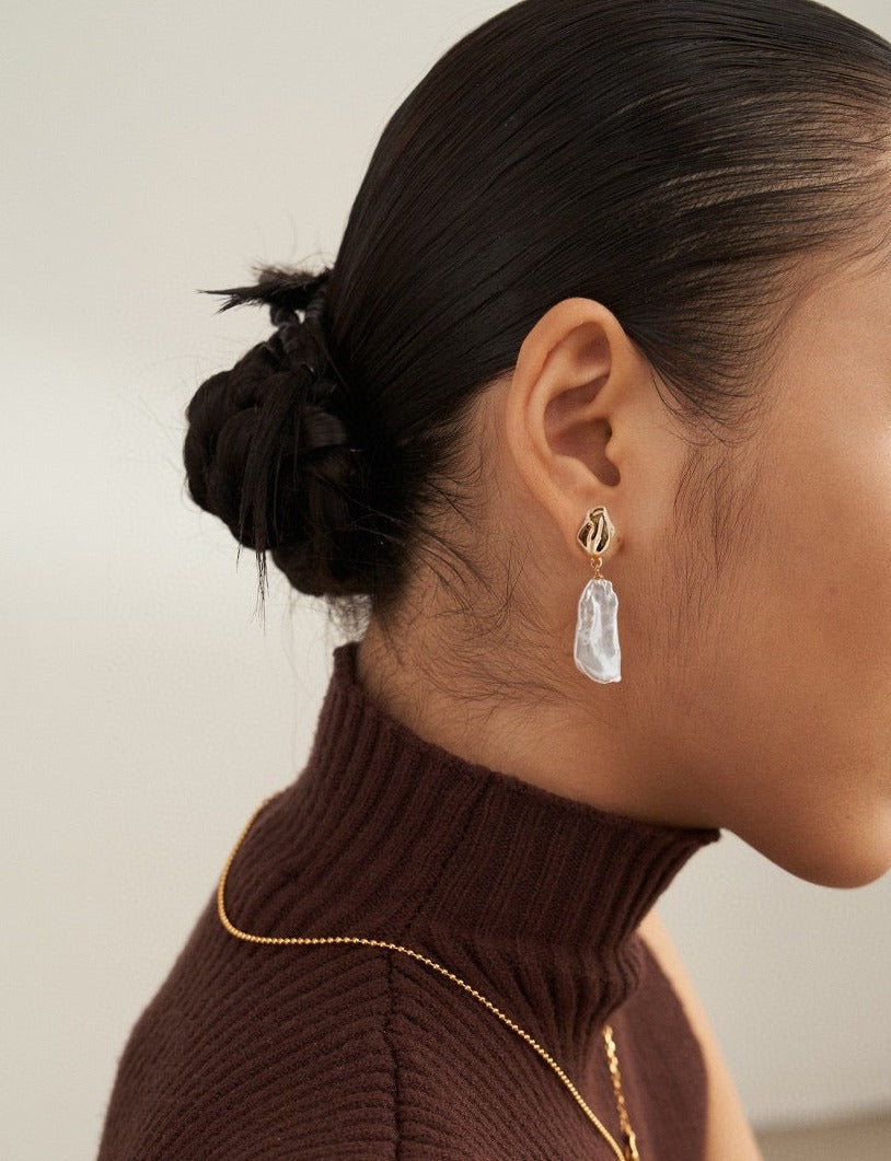 Natural Pearl Earrings