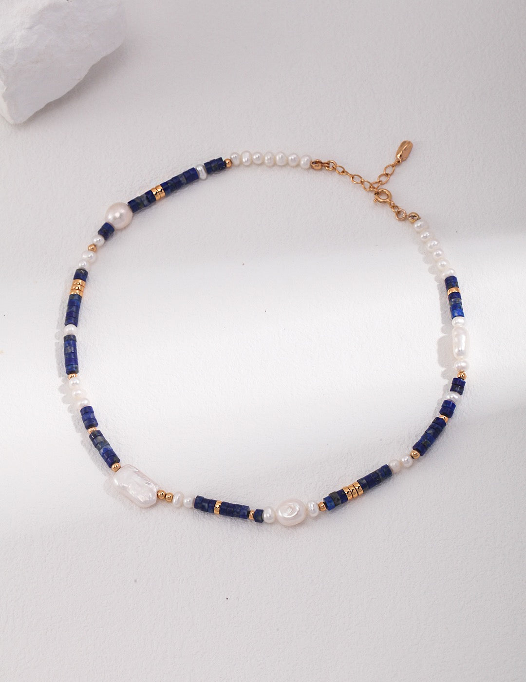 Pearl Apis Lazuli Choker