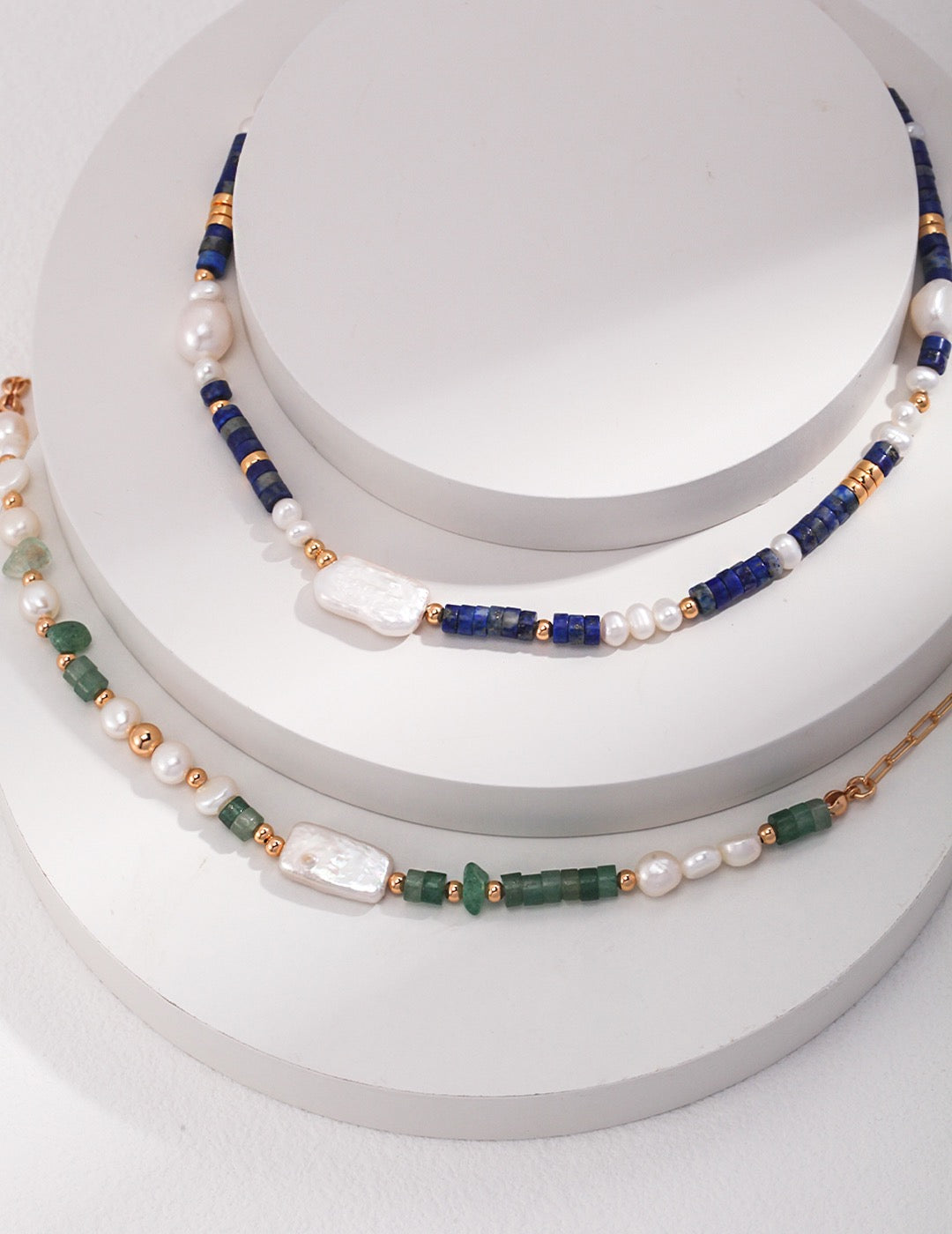 Pearl Apis Lazuli Choker