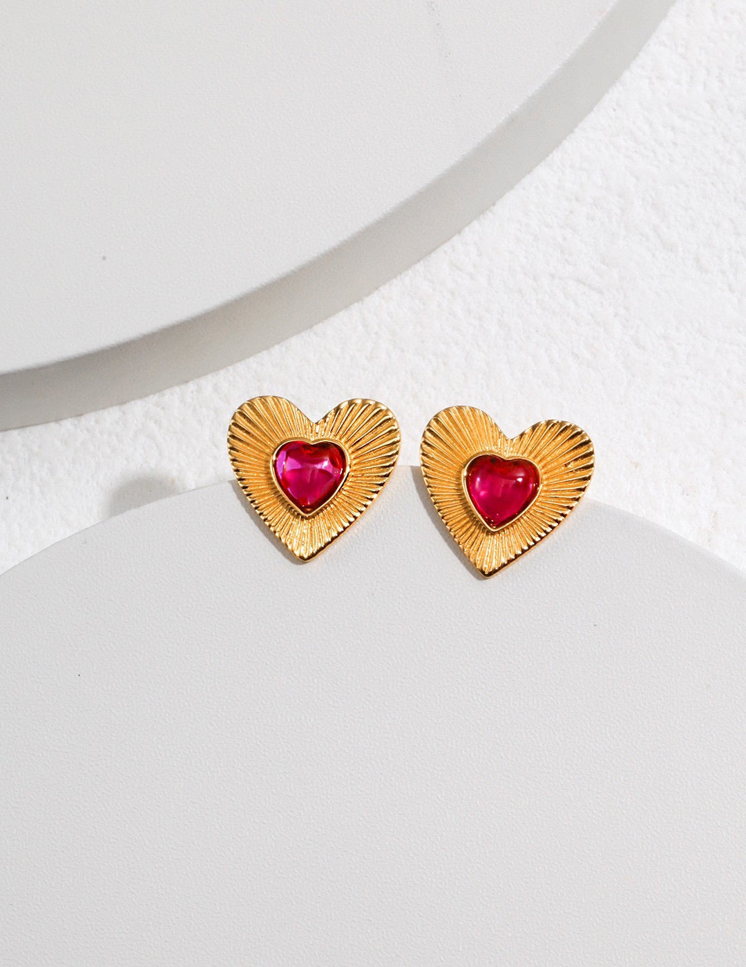 Vintage Heart Earrings